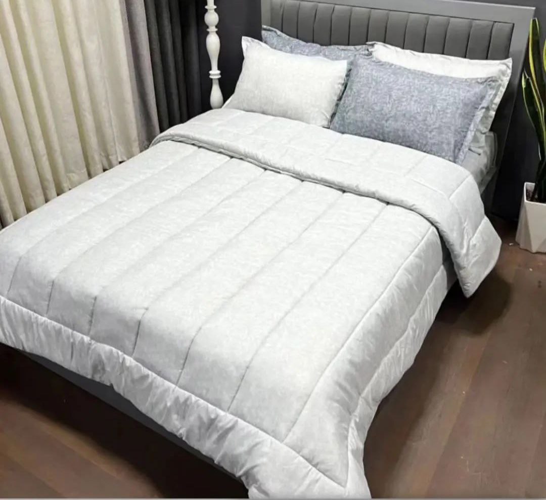 سرویس روتختی نخ طرح پتینه رنگ طوسی روشن