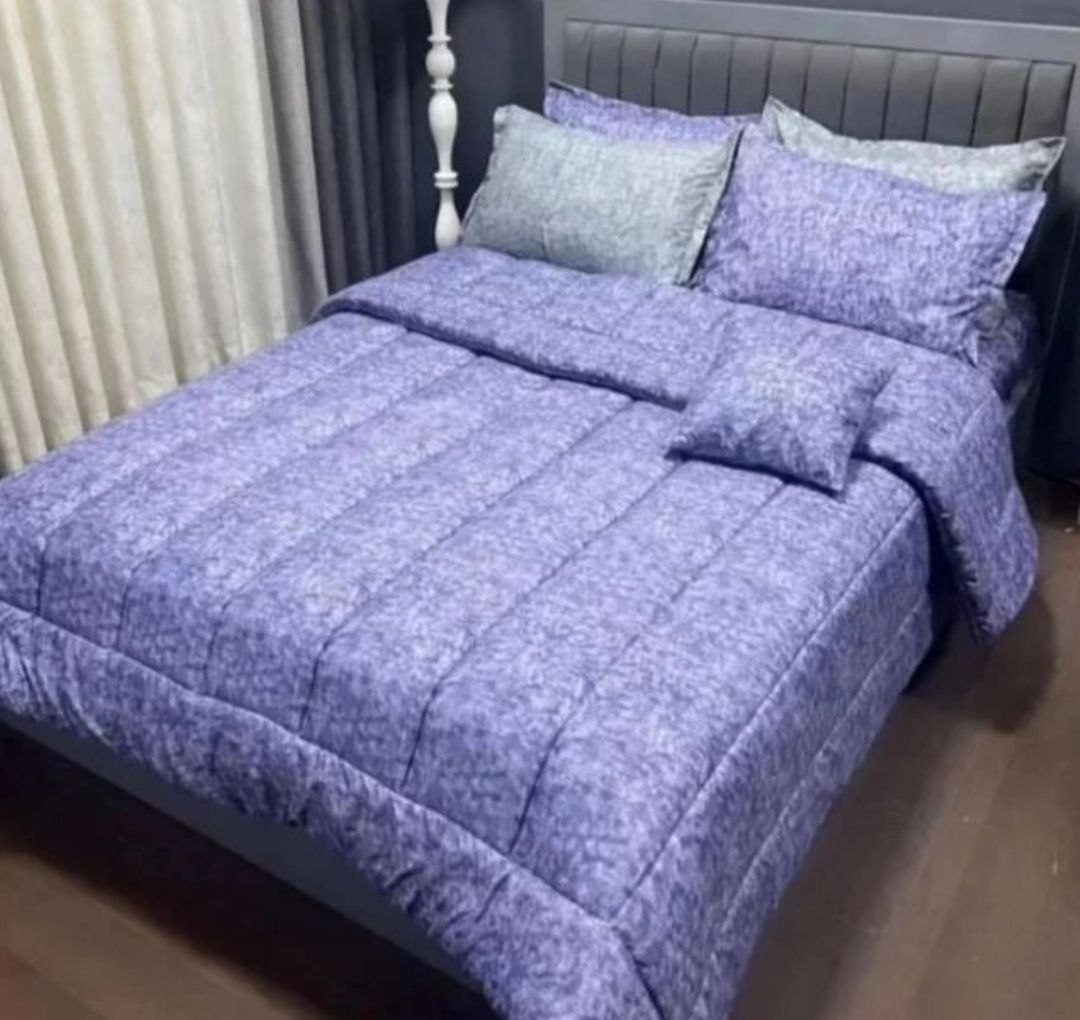 سرویس روتختی نخ طرح پتینه رنگ بنفش