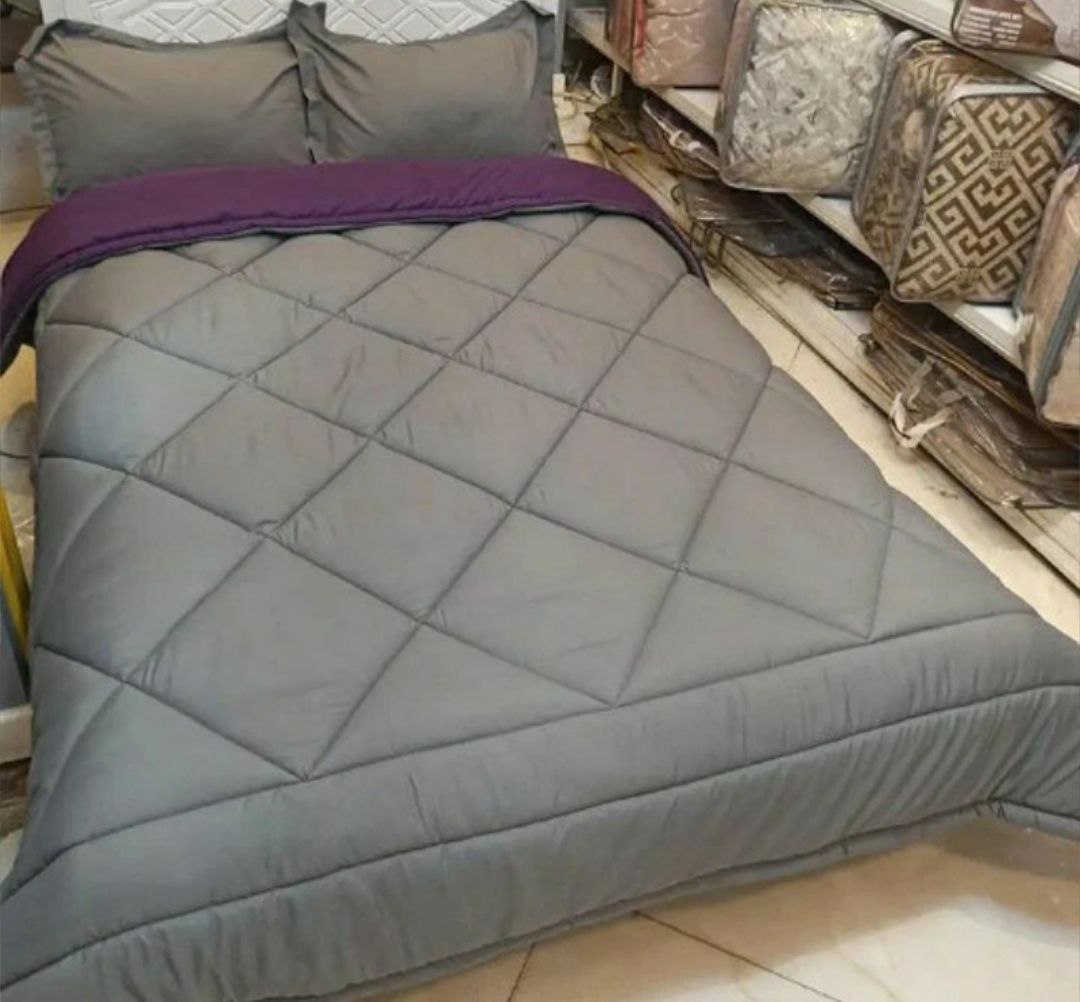 سرویس روتختی ساده (نخ پنبه)طوسی بنفش